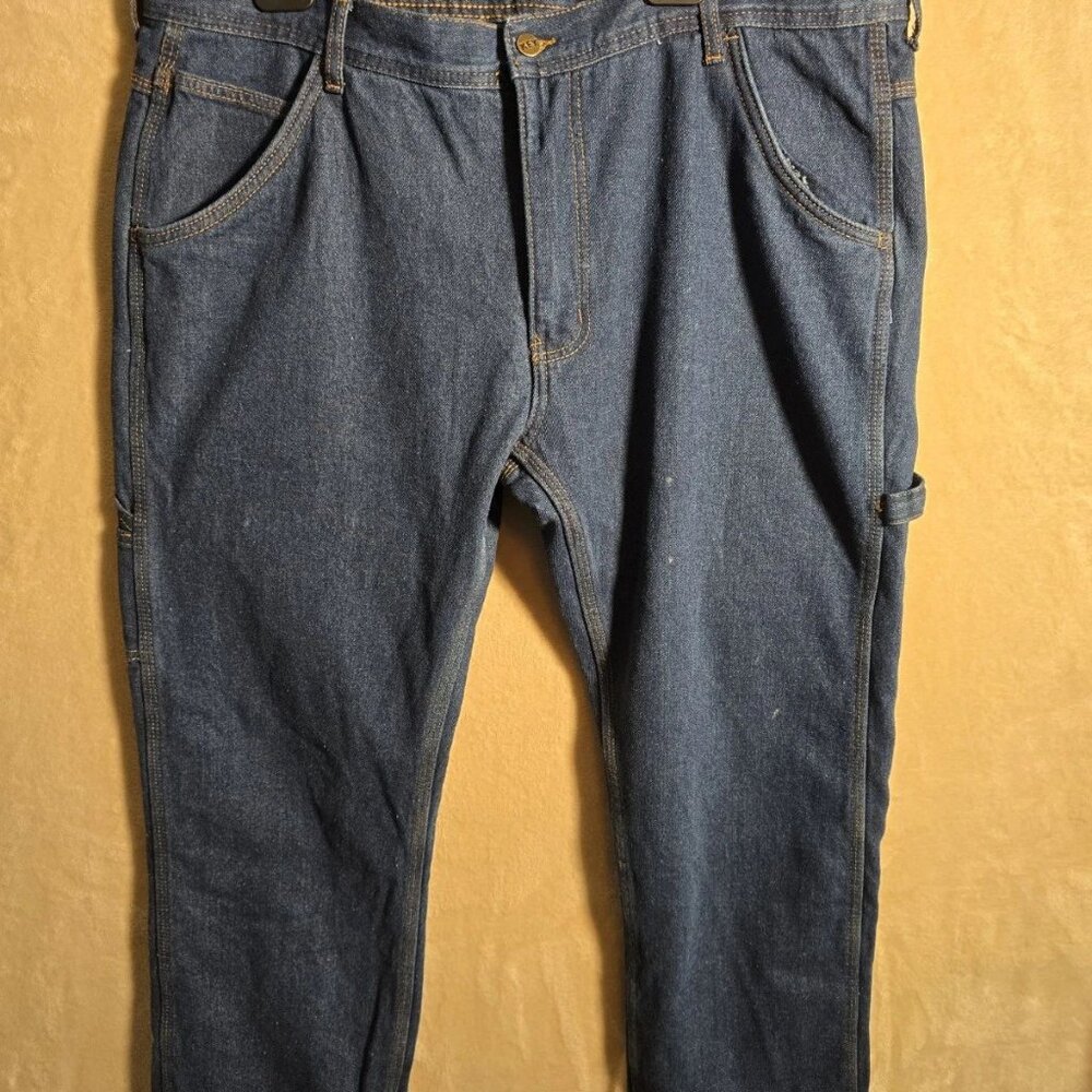KEY Men's‎ 44 x 30 Flannel Lined Carpenter Denim Jeans #C677. 458